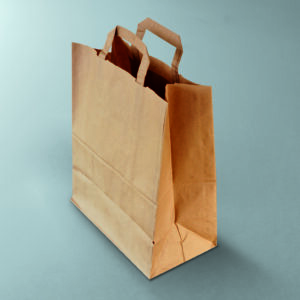 Sac cabas - kraft brun 80gr/m2 - 26x14x32 cm