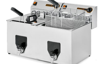 Friteuse à poser 2x10l – 653x500x415mm