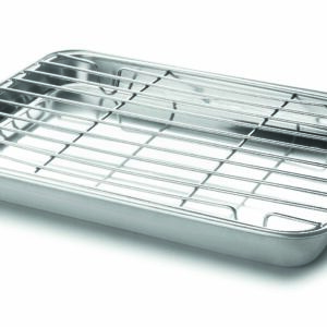 Plateau à dresser 40,5x30,5x2,5 cm - inox 430