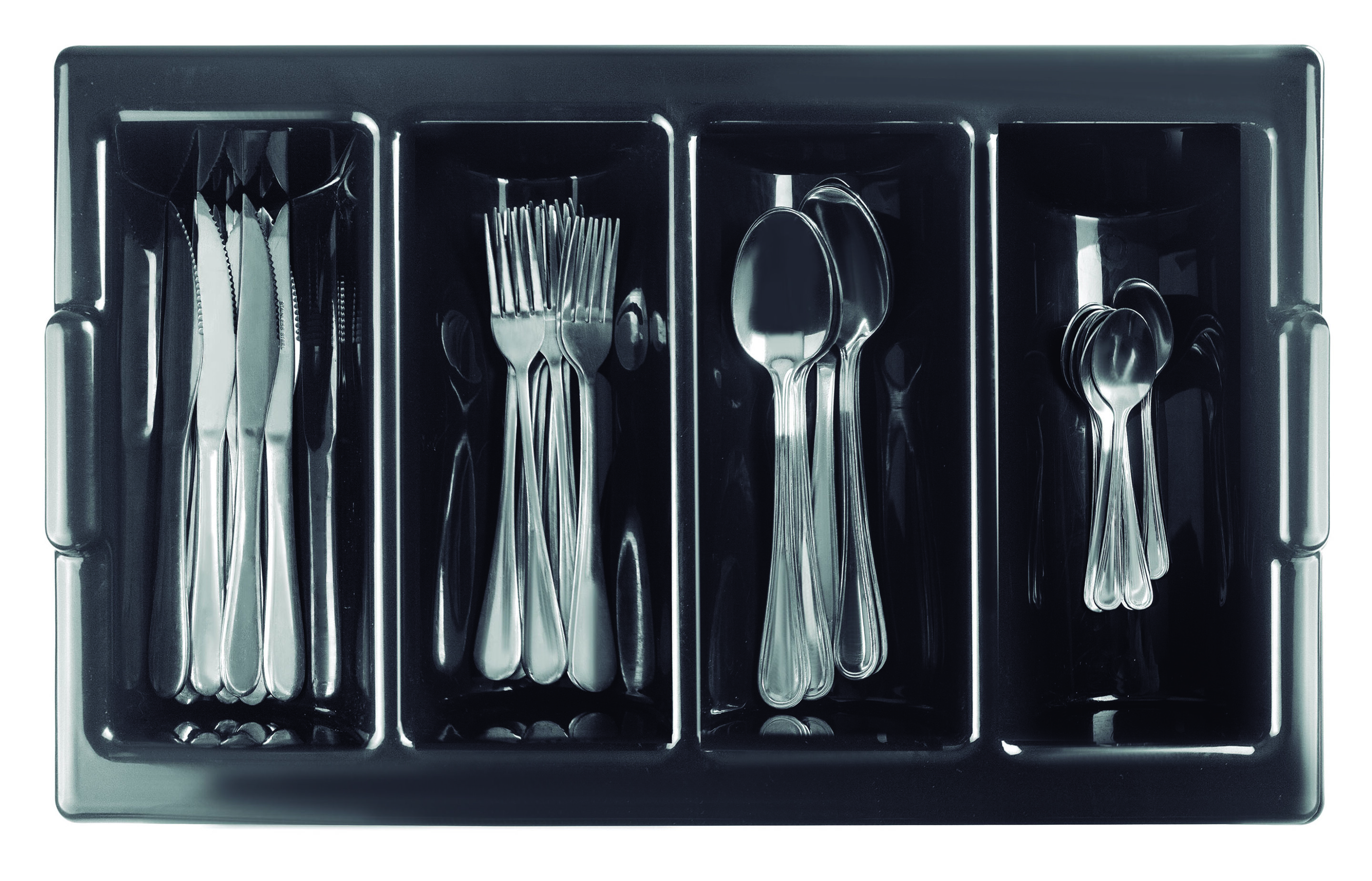 Casier à couverts 4 compartiments - polypropylène