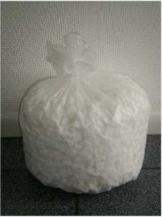 Sac poubelle 20l- haute densité -blanc 45x45 cm