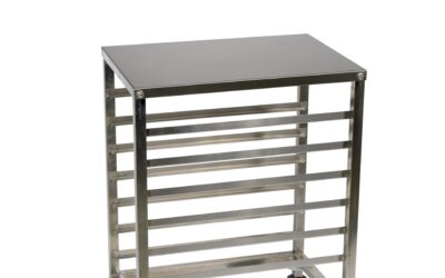 Échelle 7 niveaux gn1/1 + plan de travail – inox