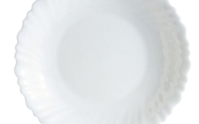 Assiette creuse – verre trempé ø 21 cm – feston