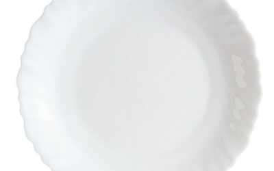 Assiette à dessert – verre trempé ø 19 cm- feston