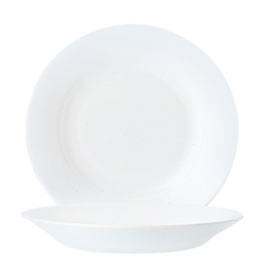 Assiette creuse verre trempé ø22,5cm restaurant