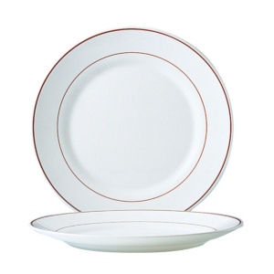 Assiette plate ronde verre trempé ø23,5cm restaurant