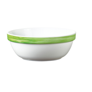 Saladier 31,5cl-verre trempé-vert- brush