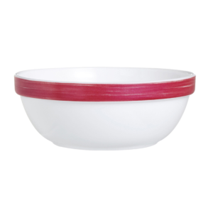 Saladier 31,5cl-verre trempé-cherry- brush