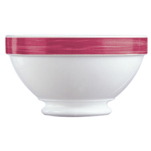 Bol à talon 51cl-verre trempé-cherry- brush