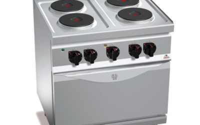 Fourneau 4 plaques sur four électrique 800x700x900mm