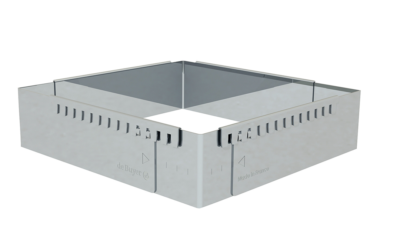 Cadre inox extensible maxi 30x30x5 cm
