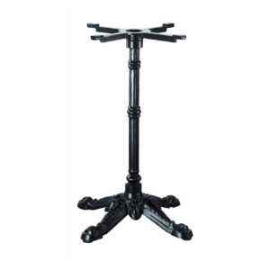 Pied table - époxy noir - retro 4 branches