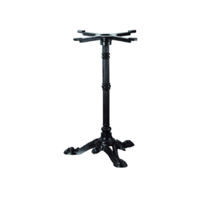 Pied table - epoxy noir - retro 3 branches