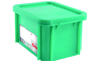 Bac alimentaire 15l + couvercle -vert 400x300x235mm