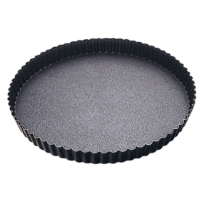 Tourtière ronde cannelée - fond fixe - ø 32 cm