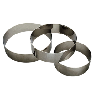 Cercle à vacherin ø 24x6 cm - inox