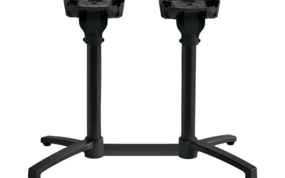 Pied table double – noir – x-one