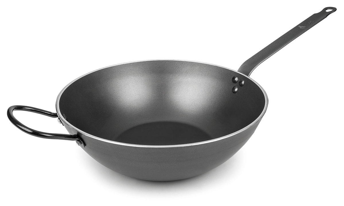 Poêle wok anti-andhérante ø 30 cm x 6 cm - aluminium