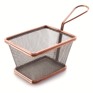 Mini panier à frites cuivré