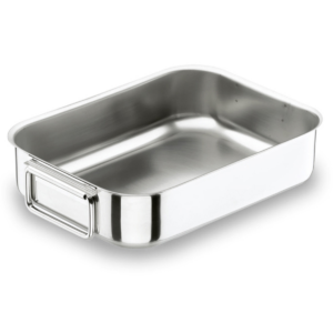 Plaque à rôtir anses tombantes 35x26x7,8 cm - inox