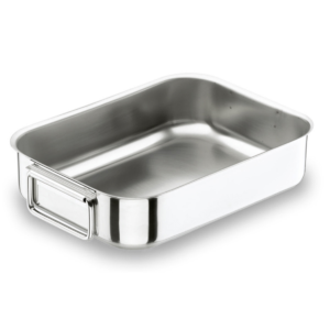 Plaque à rôtir anses tombantes - inox 18/11
