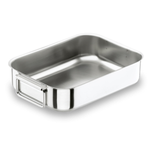 Plaque à rôtir anses tombantes - inox 18/12