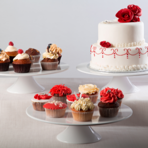 Guéridon patissier ø 32 cm - mélamine blanche