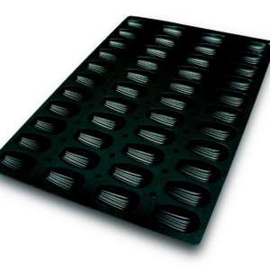 Plaque 600x400 mm - madeleine 32 ml - silicone