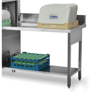 Lave-vaisselle -table lisse entrée sortie