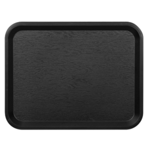 Plateau-polypropylène 26x36cm-noir-fast food