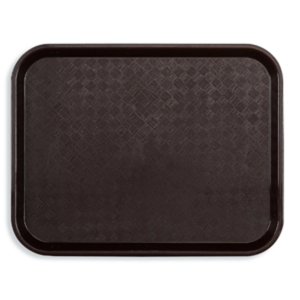 Plateau-polypropylène 46x36cm-chocolat-fast food