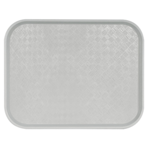 Plateau - polypropylène 46x36cm - gris - fast food