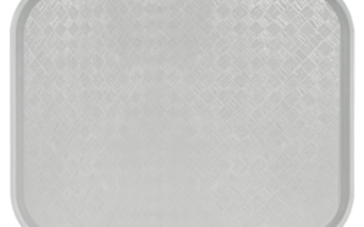 Plateau – polypropylène 46x36cm – gris – fast food