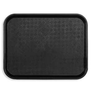 Plateau-polypropylène 46x36cm-noir-fast food