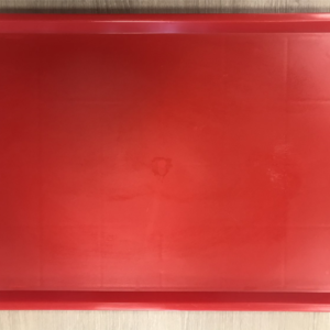 Plateau - polypropylène 600x400mm-rouge