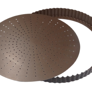 Tourtière perforée - fond mobile - ø 32x2,8 cm