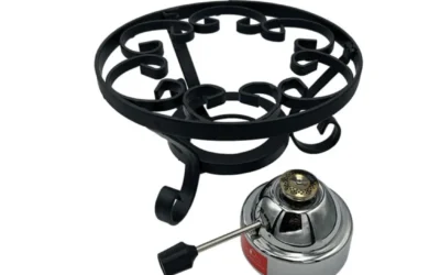 Réchaud à fondue Savoyard SABATIER – Luxe – Ø 24 cm – Réglage de flamme au gaz