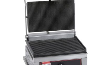 Grill panini rainuré – grand modèle – 395x432x302 mm
