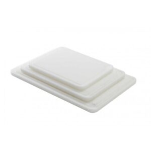 Planche avec rigole - blanc 40x30x2 cm