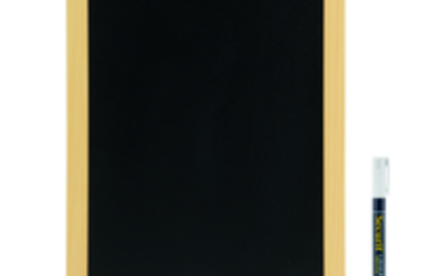 Ardoise murale 30x40cm – bois clair – woody