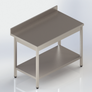 Table adossée fixe