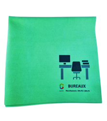 Lavette haccp imprimée – verte – surface vitrée